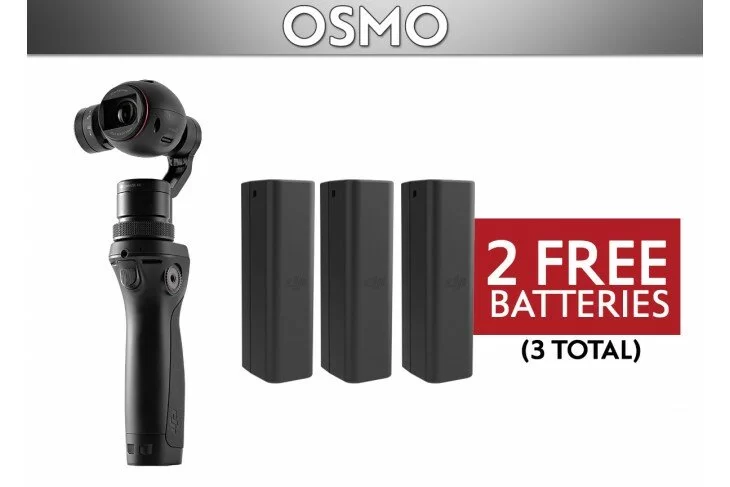 DJI Osmo Handheld 4k Camera Gimbal Stabilizer System (+2 free batteries)