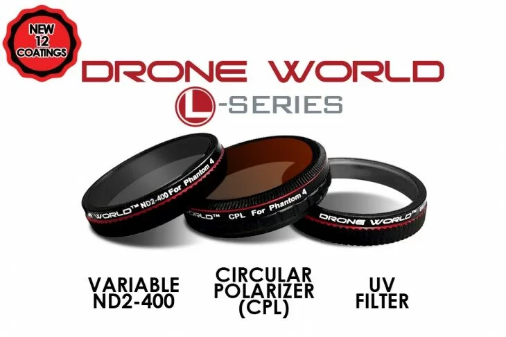Phantom 4 L Series Variable Lens Filters (Circular Polarizer & Neutral Density)