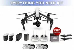 Inspire 1 Pro DW Everything You Need Kit (Dual Remote) X5 Bundle w/ Case, Sunshade, 16GB & 2xTB47 Batteries w/ Heater