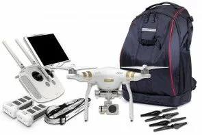 Phantom 3 Professional Kit with Compact Backpack, Extra Battery & Carbon Fiber Props