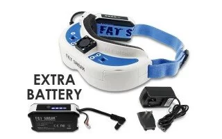 Fat Shark DominatorV3 HD Phantom 3 FPV Goggles Kit with Extra Battery & Wall Charger