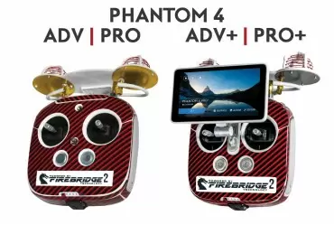Phantom 4 ADV/+ & PRO/+ (Plus) FireBridge 2 Technology Remote: Signal Booster Range Extender System Upgrade