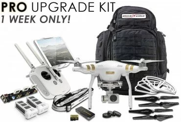 Phantom 3 Pro Bundle w/ Backpack, 2 Batteries, Triple Charger, Prop Guards, Filters, 32GB Card & More