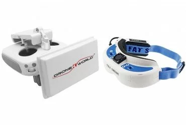 Phantom 3 FPV Goggles w/ Charger + HDMI Module + Long Range System Extender Upgrade