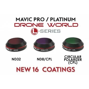 Mavic PRO & Platinum L Series v2.0 Lens Filters (Circular Polarizer & Neutral Density)